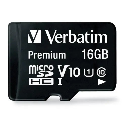 Verbatim 16GB Premium microSDHC Memory Card With Adapter