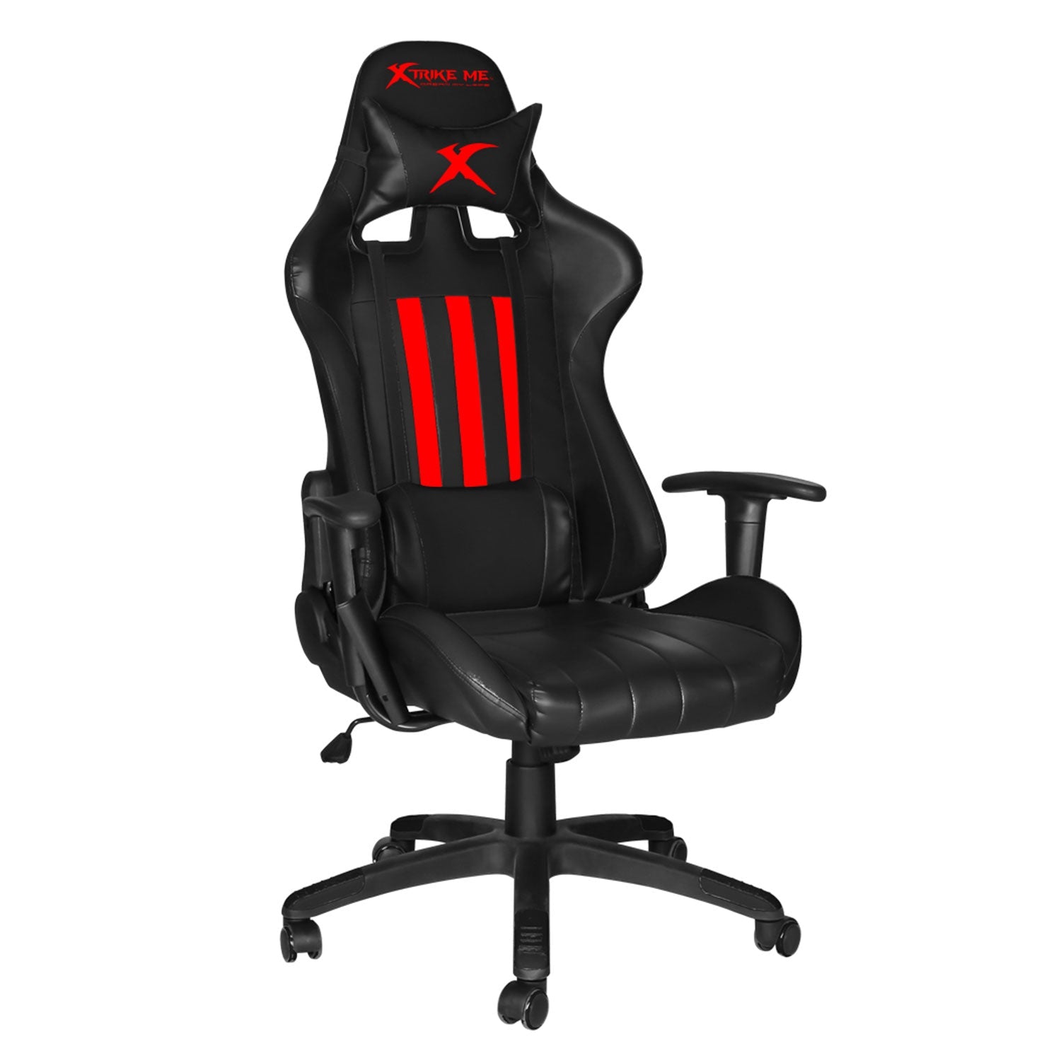 XTRIKE ME GC-905BK Gaming Chair - Modern Recliner with Cushion and Caster Wheels