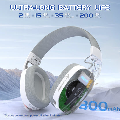 ATTACK SHARK L90 Foldable RGB Ultra-Light Tri-Mode Gaming Headset