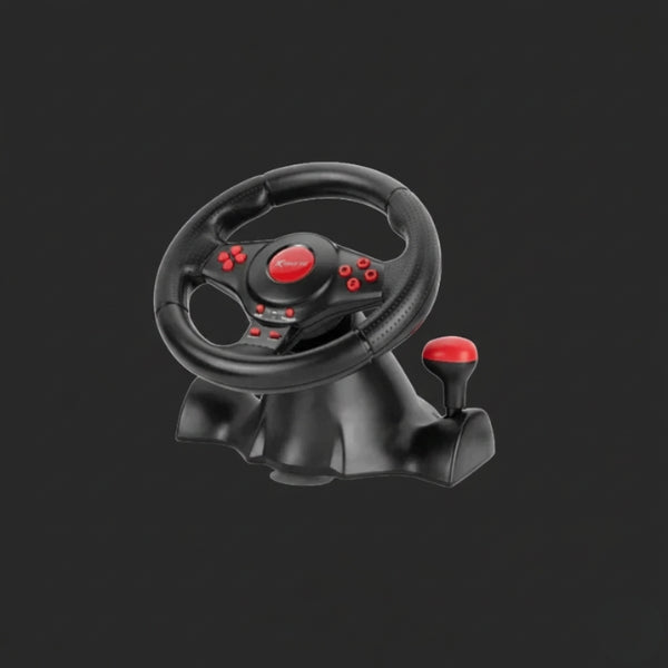 XTRIKE ME GP-903 RACING WHEEL WITH DUAL VIBRATION MOTORS REALISTIC GAMING EXPERIENCE