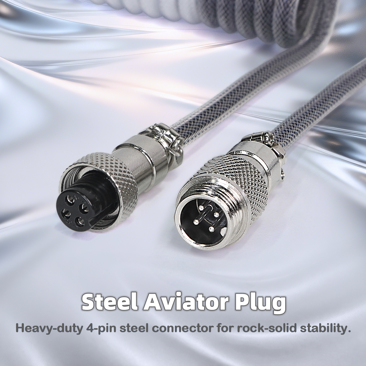 ATTACK SHARK C01ULTIMATE Coiled Cable for 8KHz Magnetic Keyboard