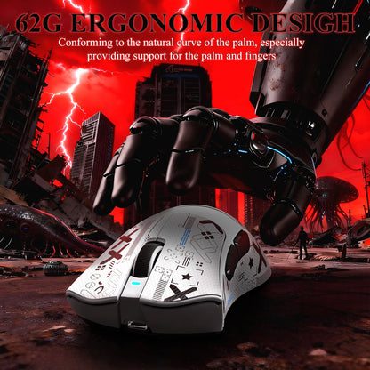 ATTACK SHARK V3PRO Ultra-Light Tri-Mode Gaming Mouse with Charging Dock