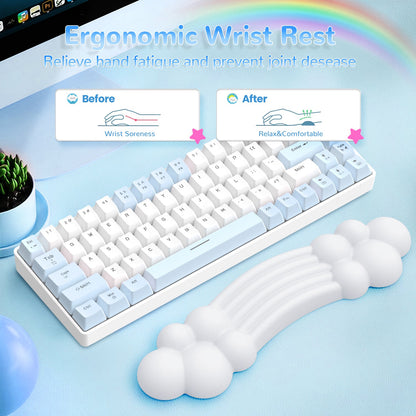 ATTACK SHARK X MAMBASNAKE Rainbow Cloud Keyboard Wrist Rest