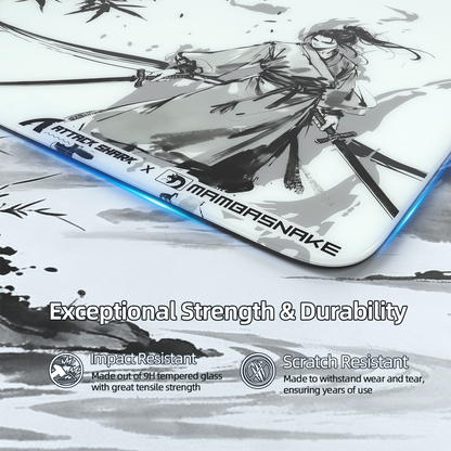 ATTACK SHARK CM05 Tempered Glass Gaming Mouse Pad