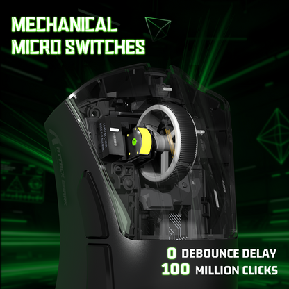 ATTACK SHARK V3 Ultra-Light Tri-Mode Gaming Mouse