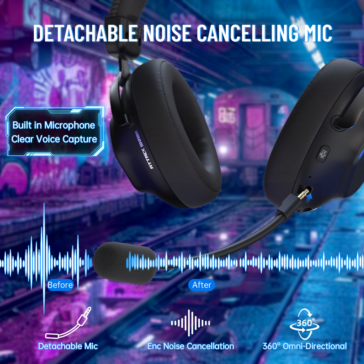 ATTACK SHARK L50 PRO Tri-Mode Wireless Gaming Headset
