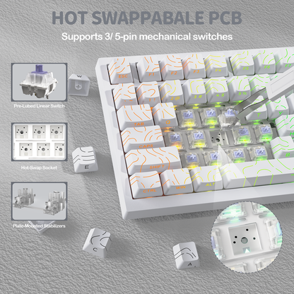 ATTACK SHARK X820Ultra Tri-mode Gasket Mechanical Keyboard