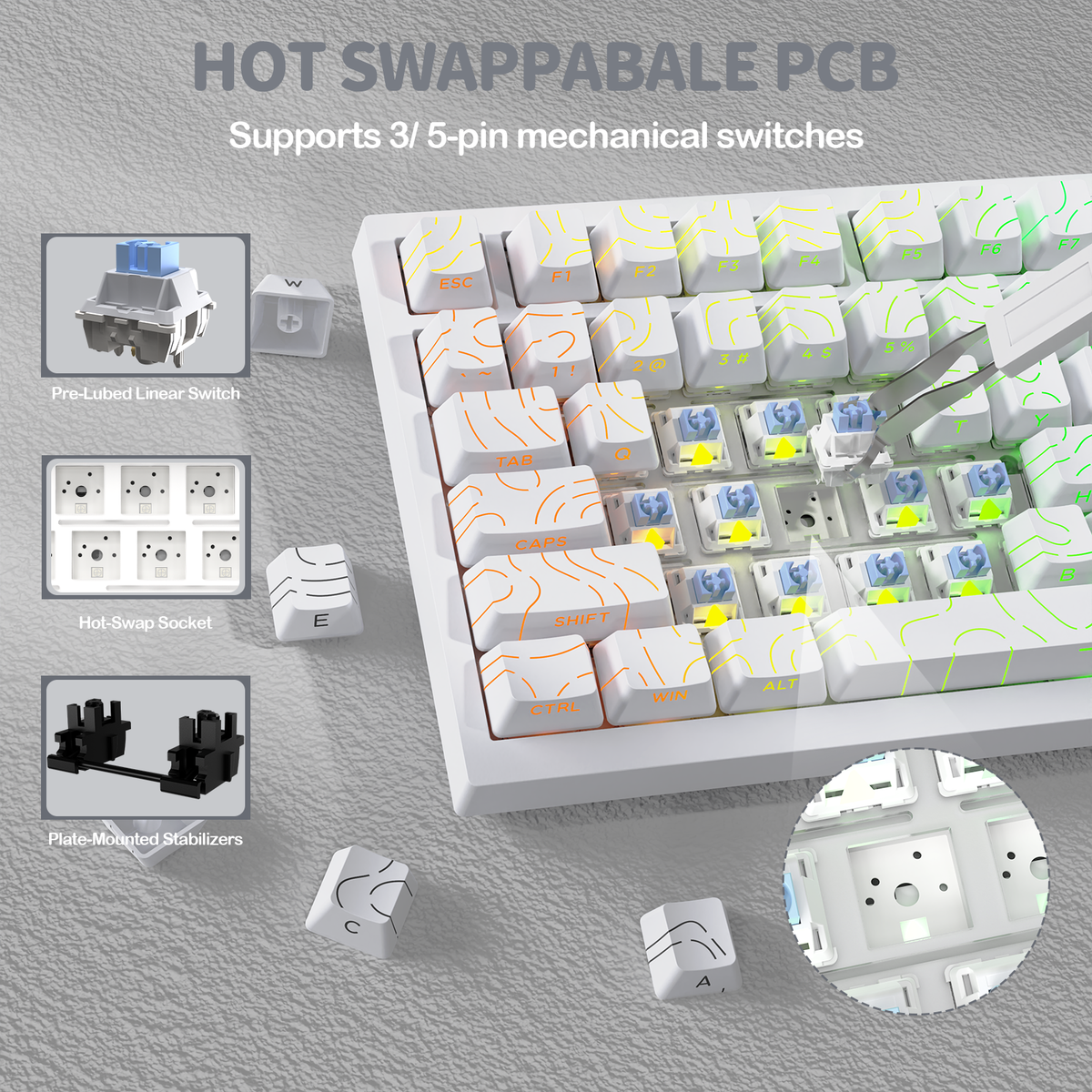 ATTACK SHARK X820Ultra Tri-mode Gasket Mechanical Keyboard