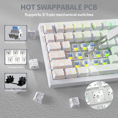 ATTACK SHARK X820Ultra Tri-mode Gasket Mechanical Keyboard