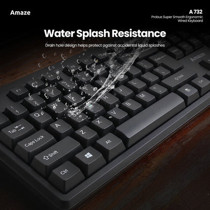 Probus Super Smooth Ergonomic Wired Keyboard | A732