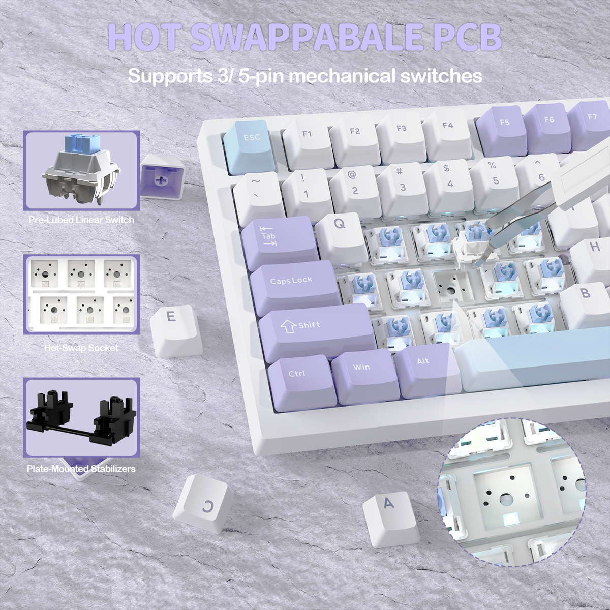 ATTACK SHARK X820Ultra Tri-mode Gasket Mechanical Keyboard