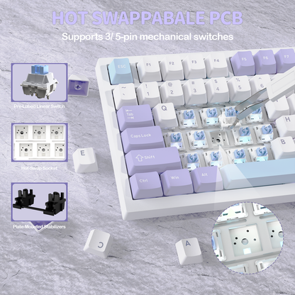 ATTACK SHARK X820Ultra Tri-mode Gasket Mechanical Keyboard