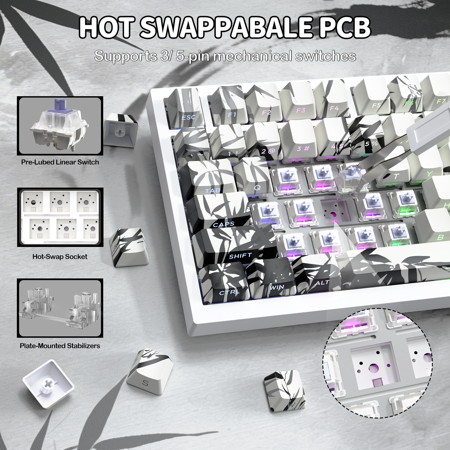 ATTACK SHARK X820Ultra Tri-mode Gasket Mechanical Keyboard