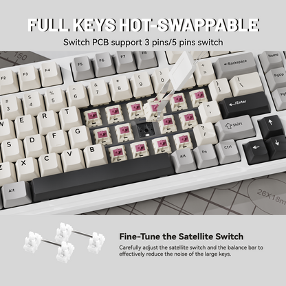 ATTACK SHARK X98 Full-size Wireless Mechanical Keyboard