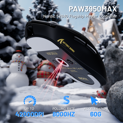 ATTACK SHARK X8 Ultra 8KHz Wireless Gaming Mouse With C06 Ultra Cable