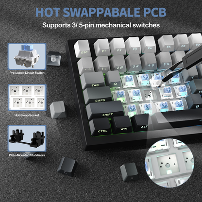 ATTACK SHARK X820Ultra Tri-mode Gasket Mechanical Keyboard