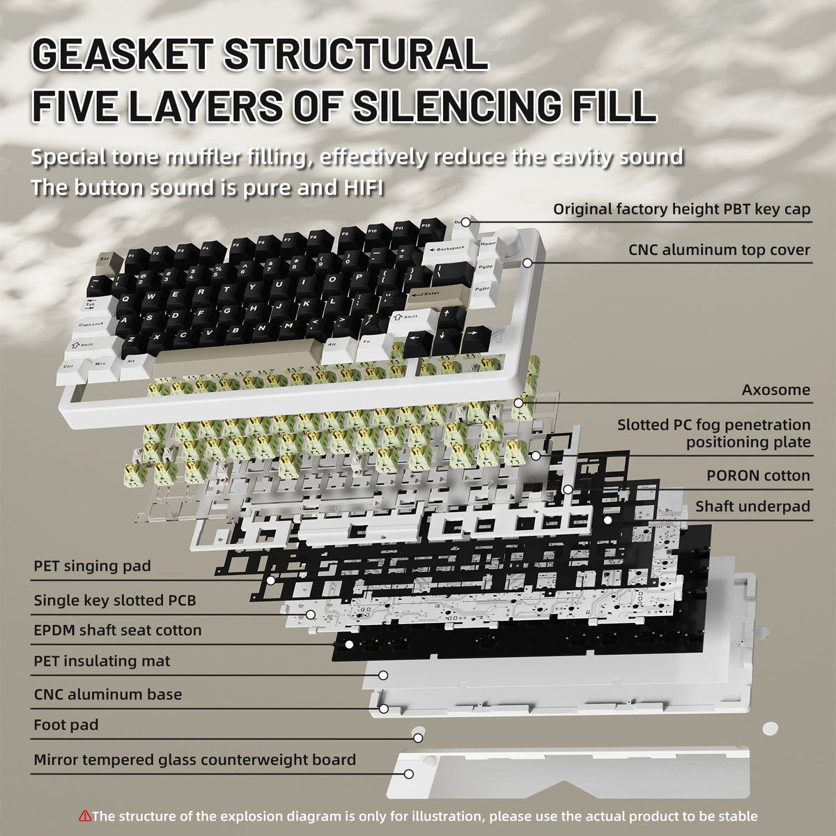 ATTACK SHARK X86 Full Aluminum Keyboard