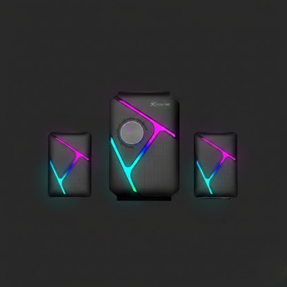 XTRIKE ME SK-610 SUBWOOFER RGB STEREO WIRED GAMING SPEAKERS