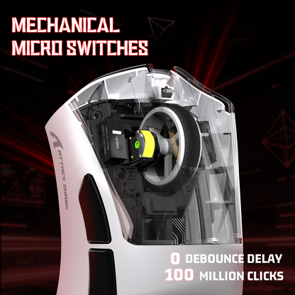 ATTACK SHARK V3 Ultra-Light Tri-Mode Gaming Mouse