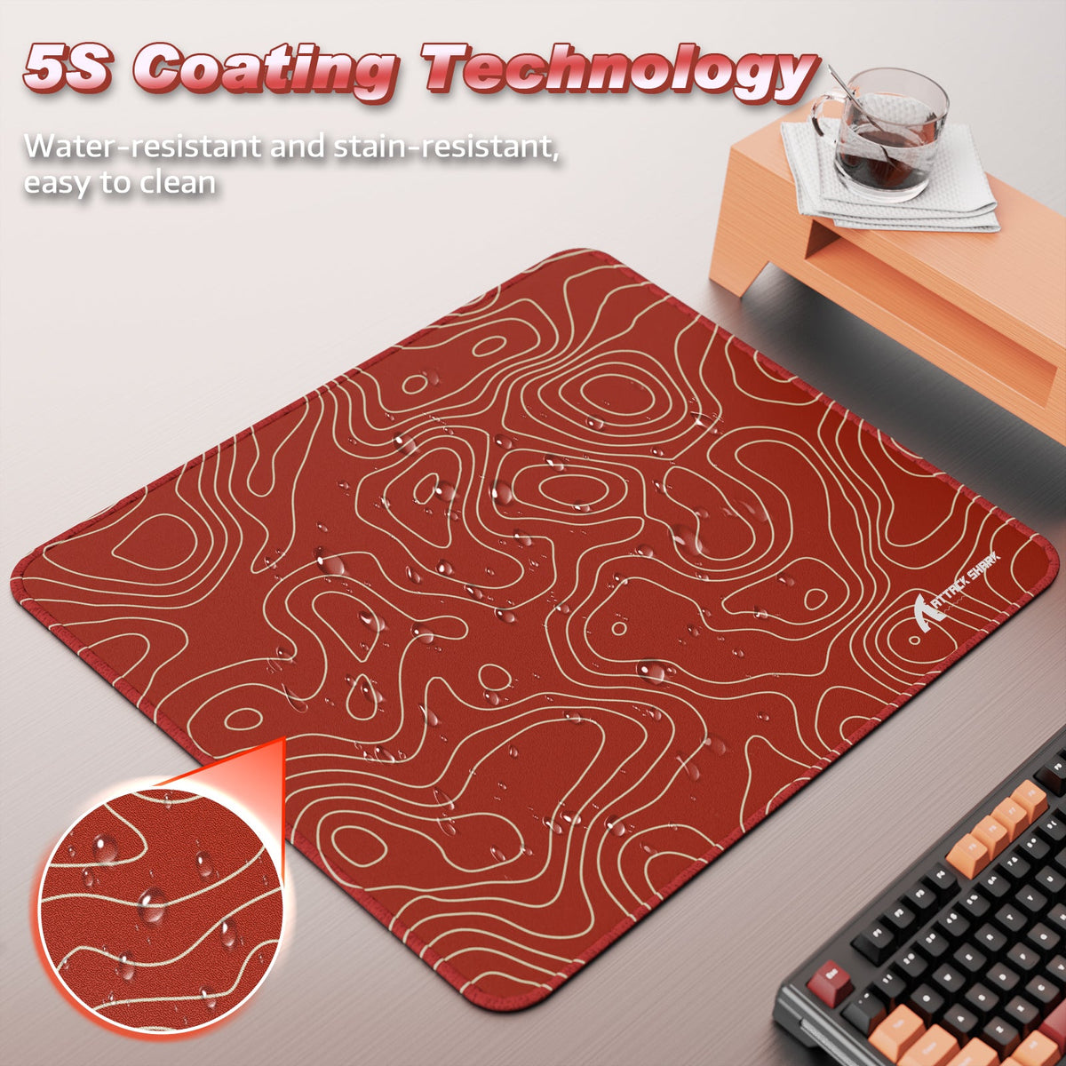 ATTACK SHARK CM02 eSport Gaming Mousepad (450x400x4 MM)
