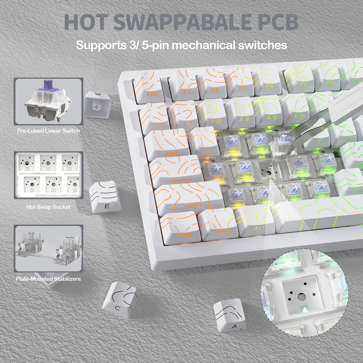 ATTACK SHARK X820Ultra Tri-mode Gasket Mechanical Keyboard