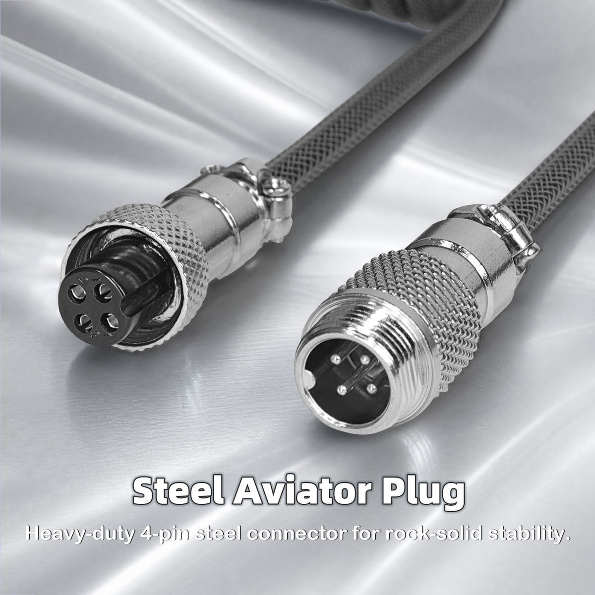 ATTACK SHARK C01ULTIMATE Coiled Cable for 8KHz Magnetic Keyboard