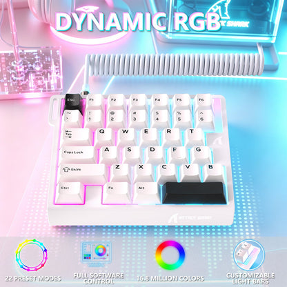 ATTACK SHARK M36 HE One-Handed Magnetic Switch Keyboard & C01 ULTRA LED Aviator Cable