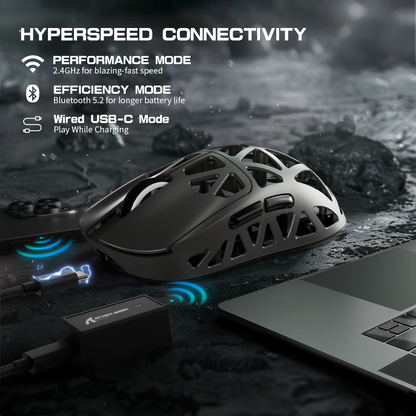 ATTACK SHARK R2 Magnesium Alloy PAW3950 Gaming Mouse 8K (Not Include the Charging Dock)