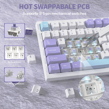 ATTACK SHARK X820Ultra Tri-mode Gasket Mechanical Keyboard