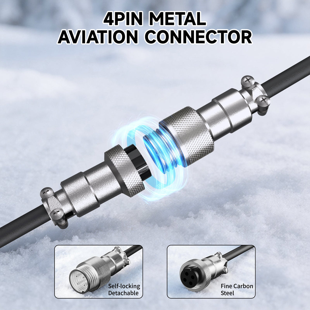 ATTACK SHARK C08 2-in-1 Custom Aviation Cable for 8kHz Magnetic Keyboards