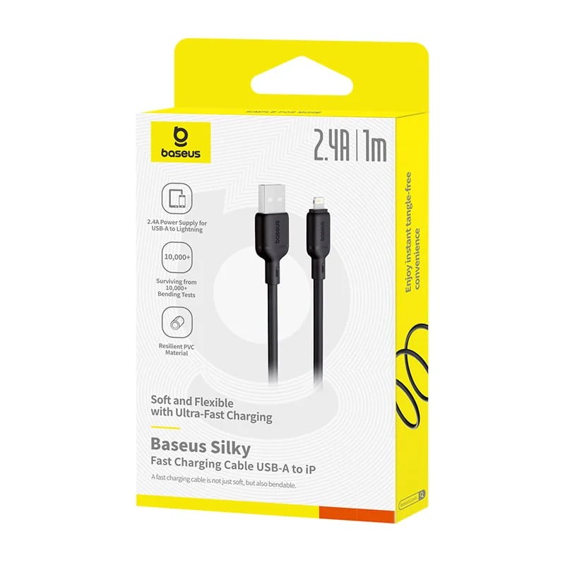 Baseus Silky Series Fast Charging Cable USB to iP 2.4A