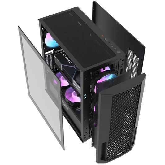 DF2100 ATX PC Case Black