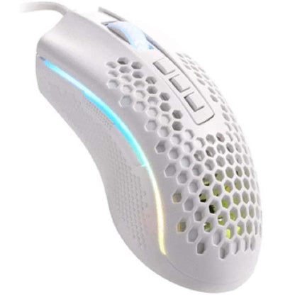 Redragon M808W STORM LUNAR Lightweight RGB Gaming Mouse, 12400 DPI (White)