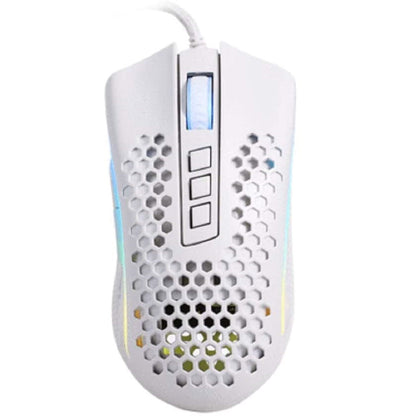 Redragon M808W STORM LUNAR Lightweight RGB Gaming Mouse, 12400 DPI (White)