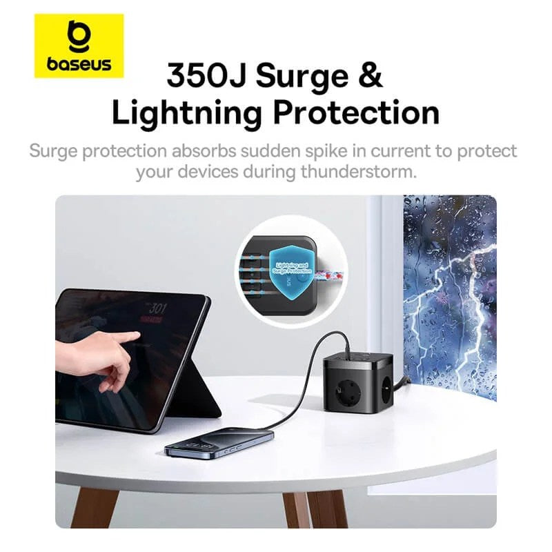 Baseus Powercombo Cube Powerstrip 3AC+2U+2C 30W