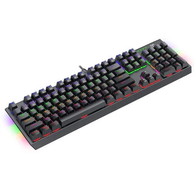 T-Dagger Pavones TGK319 -BL 104-Key Entry Level Wired Mechanical Keyboard With Side Light Effects (Blue Switch) (T-TGK319)