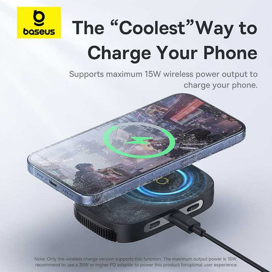 Baseus MagPro II Series Ultra-Thin Magnetic Phone Cooler (with Wireless Charger)