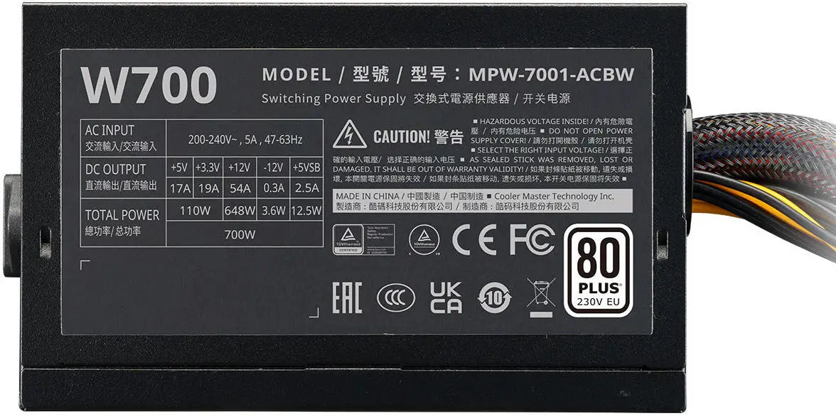 Cooler Master Elite NEX W700 700W ATX Power Supply