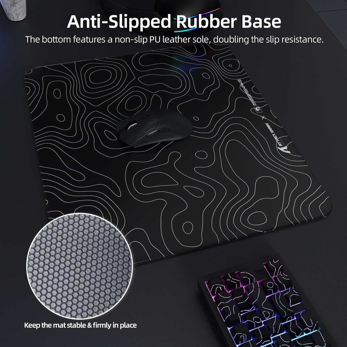 ATTACK SHARK CM05 Tempered Glass Gaming Mouse Pad