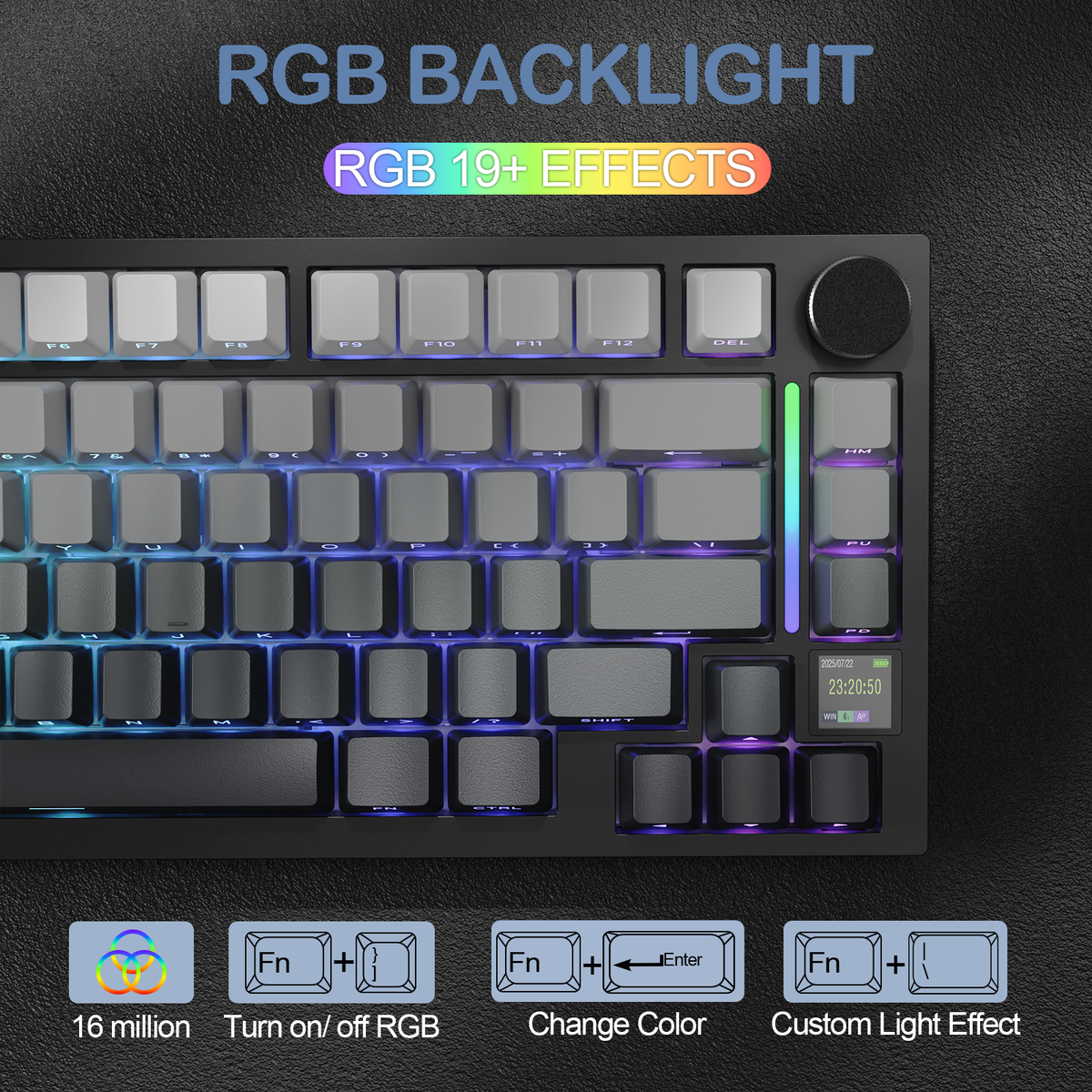 ATTACK SHARK X820Ultra Tri-mode Gasket Mechanical Keyboard