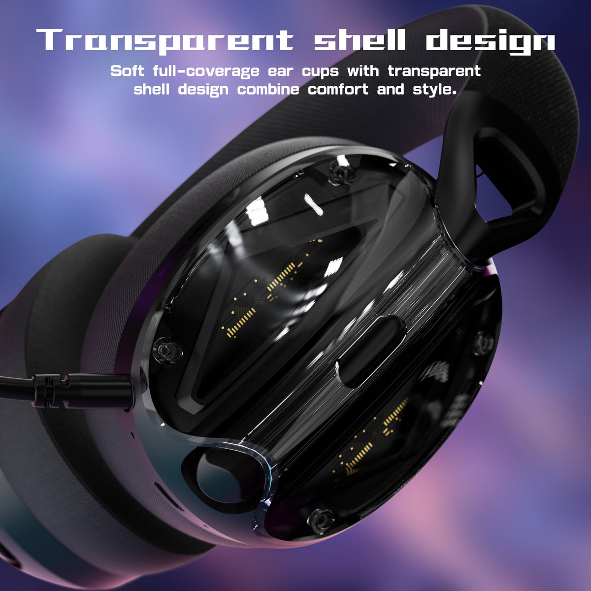 ATTACK SHARK L60 Ultra-Light Tri-Mode Gaming Headset