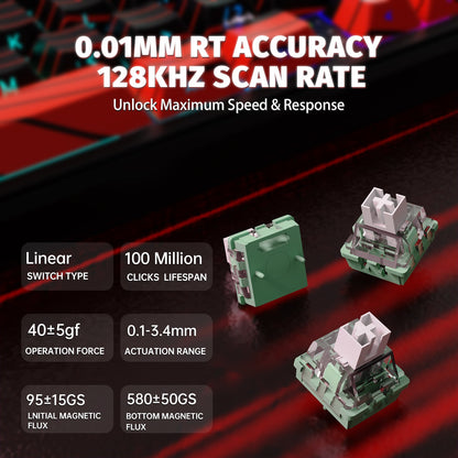 ATTACK SHARK X65PRO HE Wireless Rapid Trigger Keyboard Magnetic Switch