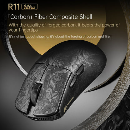 ATTACK SHARK R68 HE & R11 ULTRA Carbon Fiber Gaming Bundle With C01 ULTRA Coiled Cable