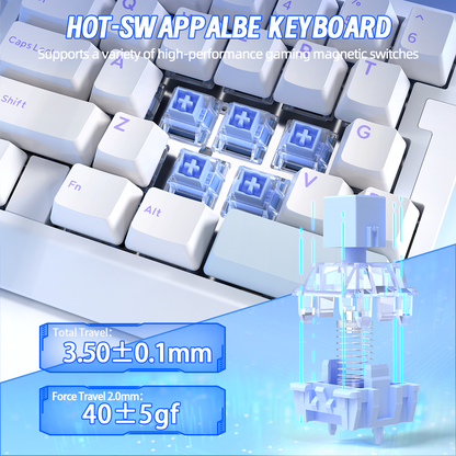 ATTACK SHARK X AJAZZ AK029 Wired One-Handed Gaming Keyboard