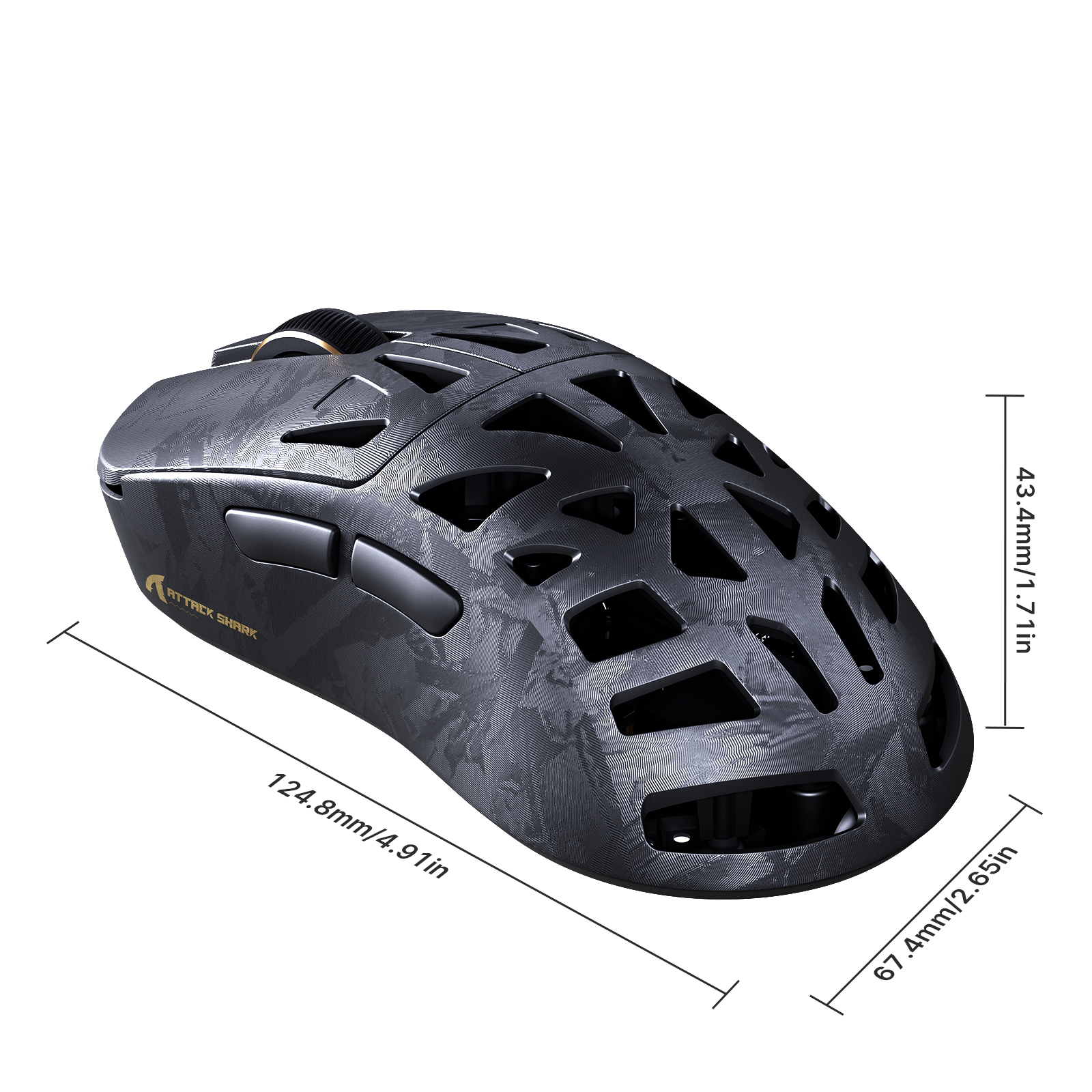 Pre Order: ATTACK SHARK RS6 ULTRA Carbon Fiber Wireless PAW3955MAX Gaming Mouse