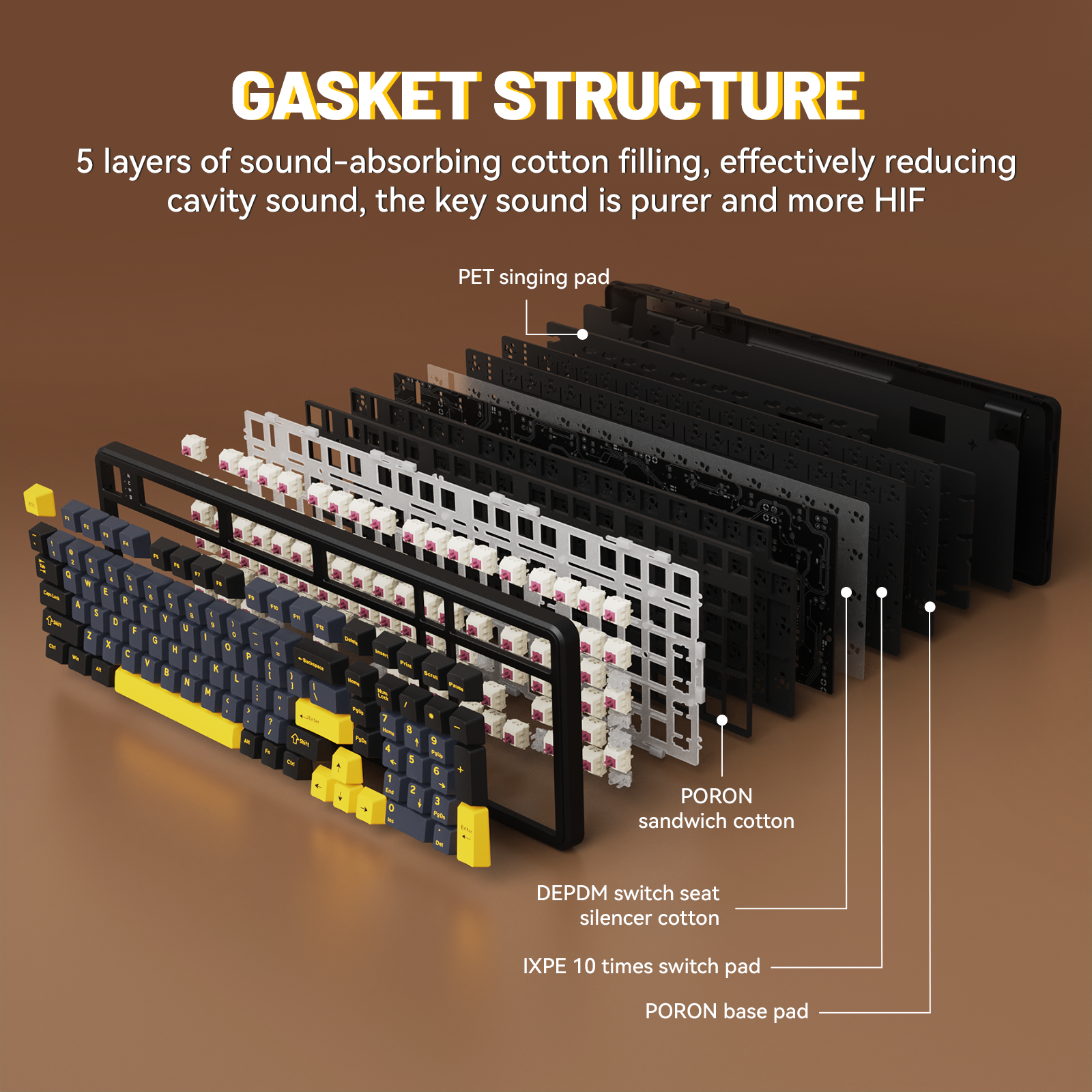 ATTACK SHARK X98 Full-size Wireless Mechanical Keyboard