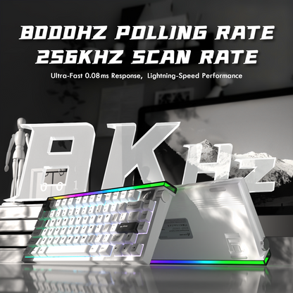 ATTACK SHARK R85 HE Rapid Trigger Keyboard Magnetic Switch with Custom Lightbox