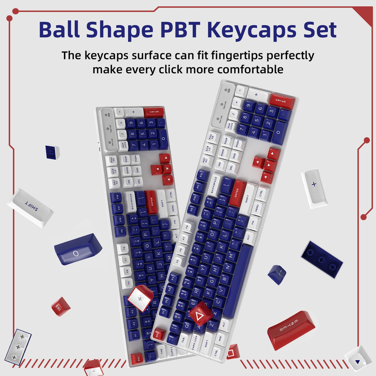 ATTACK SHARK 149 Keys PBT Keycaps Double Shot Full Keycap Set