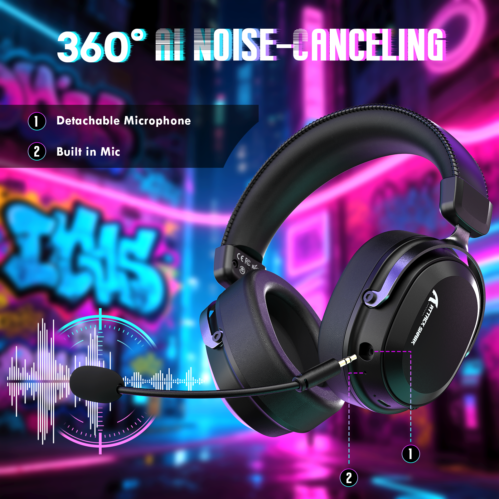 ATTACK SHARK L30 PRO Wireless Gaming Headset