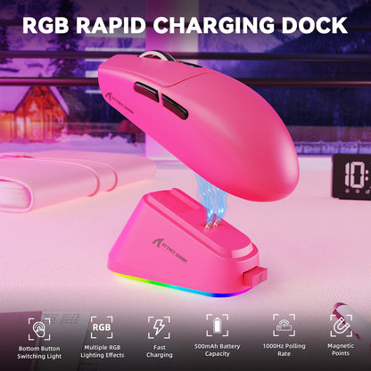 ATTACK SHARK G3 PRO Tri-mode Wireless Gaming Mouse with Charge Dock 25000 DPI Ultra Lightweight
